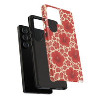 Aloha Red Floral Samsung Case