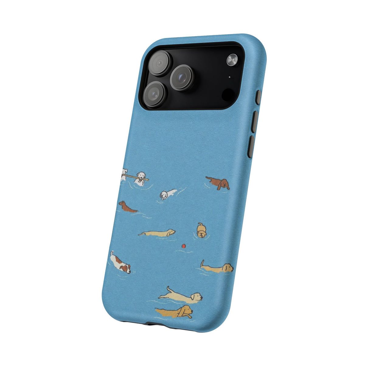 Swimming Dogs iPhone Case