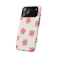 Pink And White Cutesy Flower iPhone Case