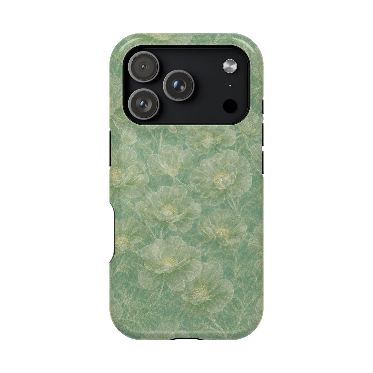Floral Sage Green iPhone Case