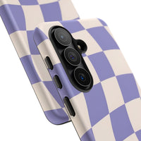 Lilac Wavy Checkered Samsung Case