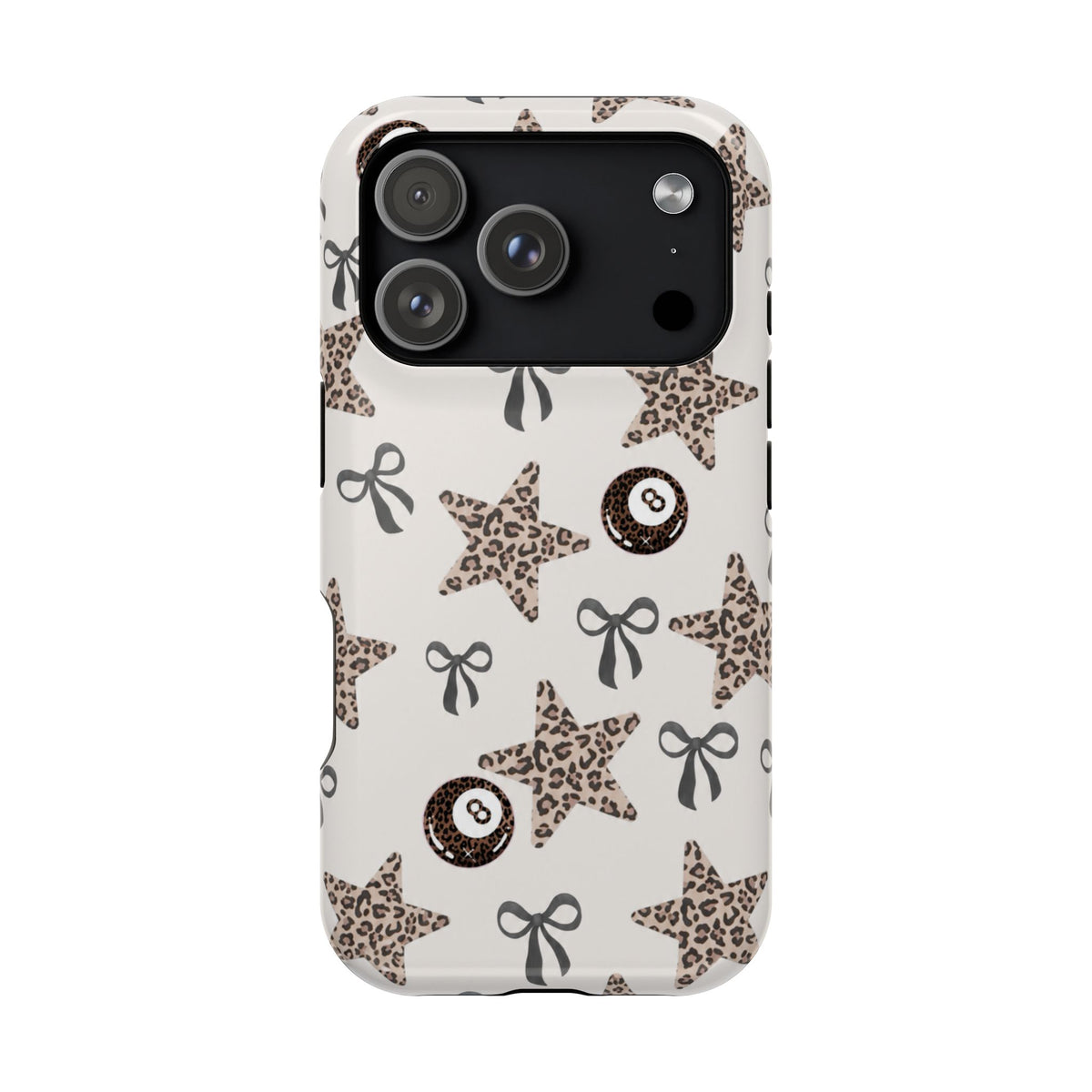 Leopard Star And 8-Ball iPhone Case