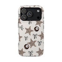 Leopard Star And 8-Ball iPhone Case