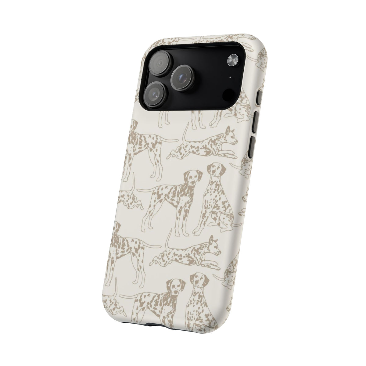 Light Khaki Dalmatian Dog iPhone Case