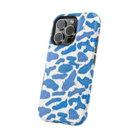Cartoony Water Art Sharks iPhone Case