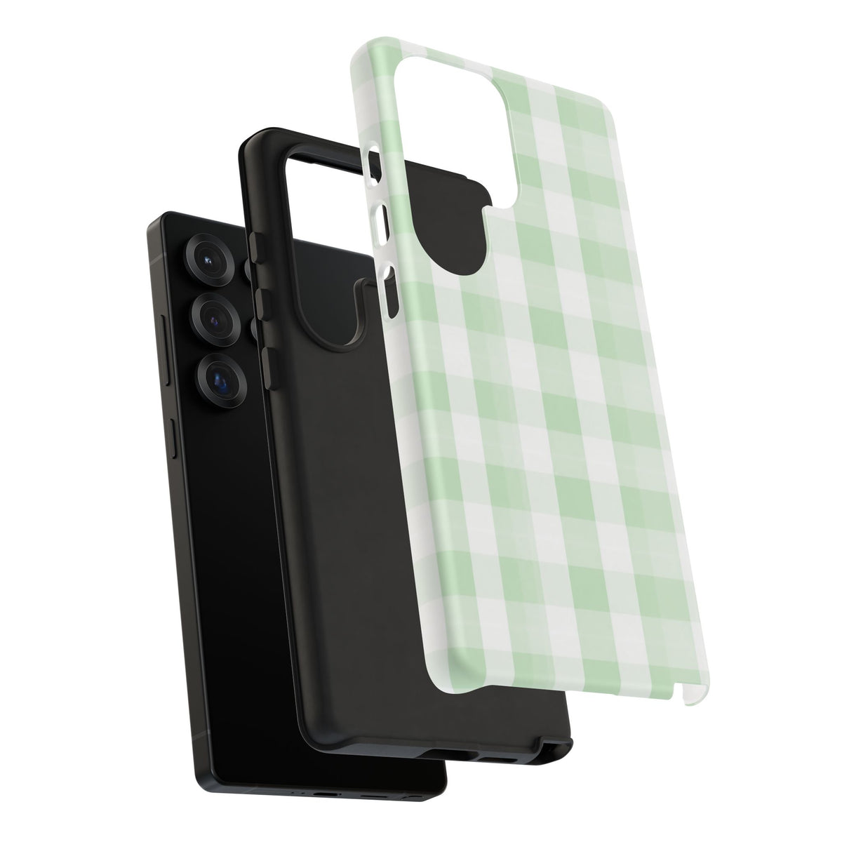 Green Checkered Samsung Case