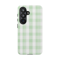 Green Checkered Samsung Case