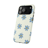 Blue Cutesy Flower iPhone Case