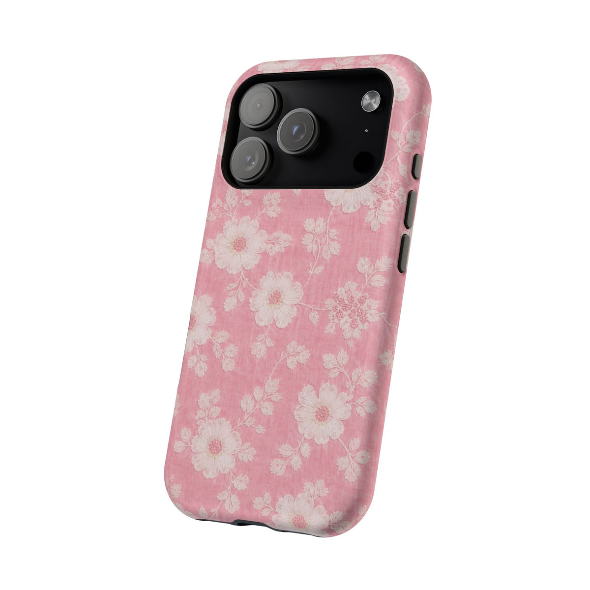 Pink Floral Lace iPhone Case